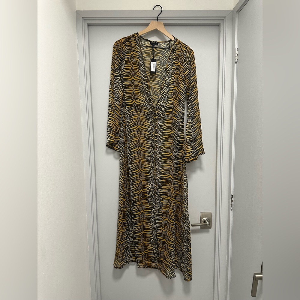 Kendall and Kylie Tiger-Stripe Swim Cover up